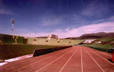 Olimpijski Stadion Kosevo - Haupttrib&uuml;ne leer