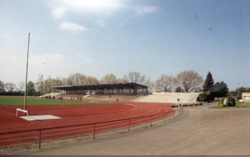 Sepp-Herberger-Stadion - Trib�ne (hier wird nicht gespielt - schade eigentlch!)